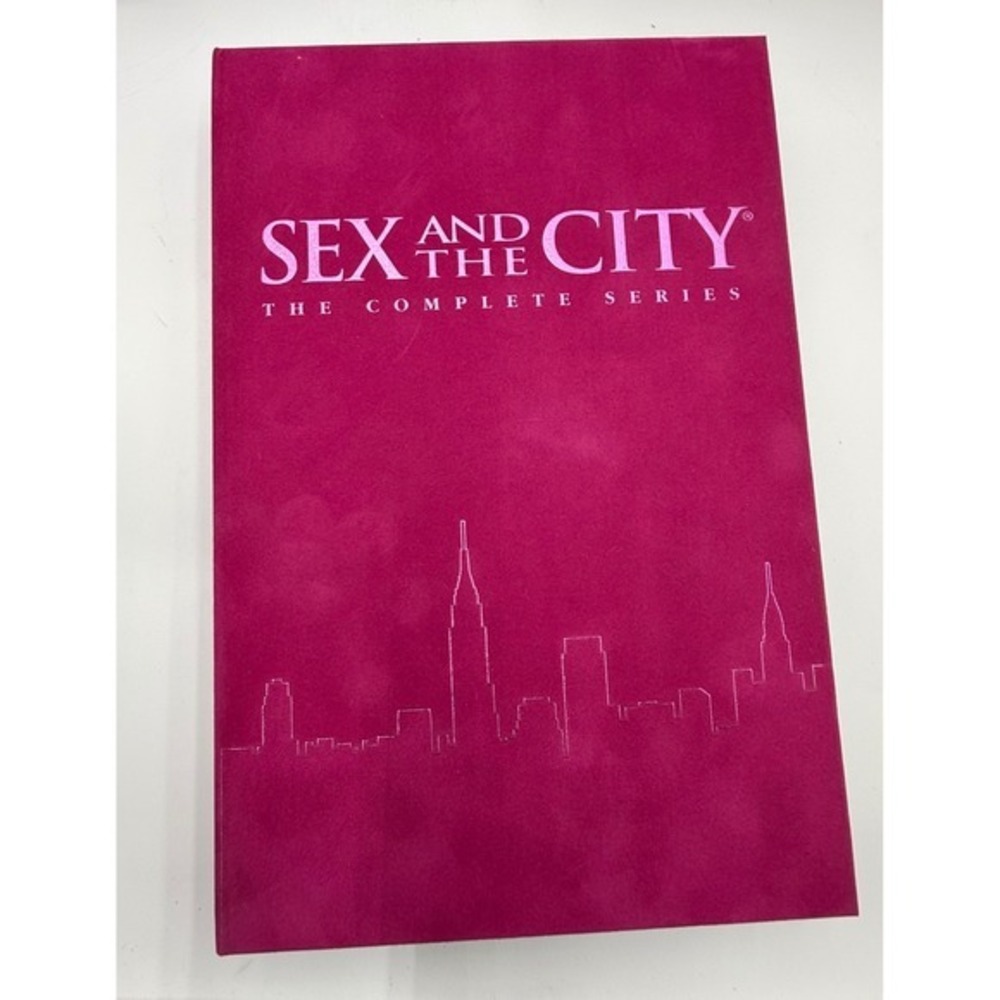 Sex and the City Complete Series DVD 20 Disc Pink Velvet Book w/ Clear Slipcase